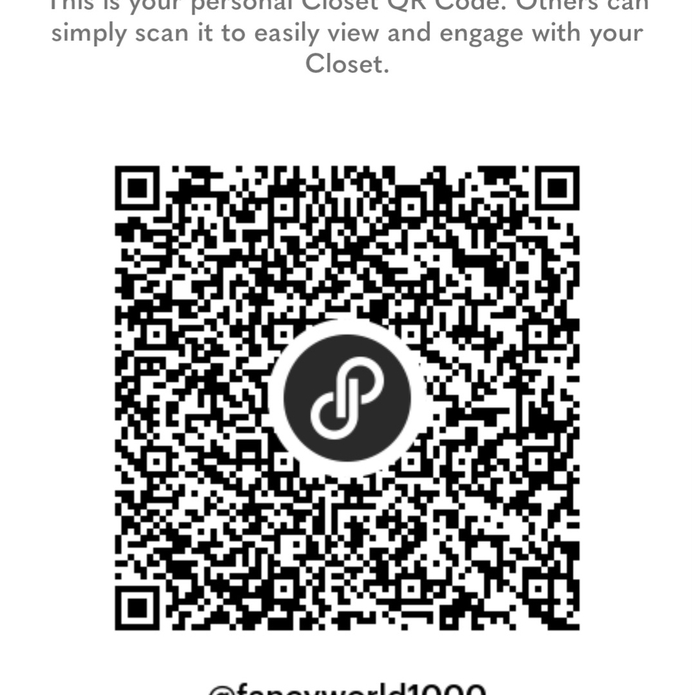 QR Code for Closet Access